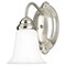 Westinghouse Fixture Wall UnMount 60W Traditional, Brushed Nickel White Opal Bell Glass 6649600 - alternate 1